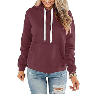 Vente en gros, fabrication OEM ODM, logo personnalisé, marque privée, sweat-shirts en coton uni de style streetwear, coupe ample, pour femmes et hommes - Product Image 1