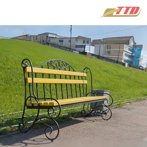 Bancs d'extérieur élégants en fer pour patio moderne, jardin, parc, meubles de jardin, sièges de salle à manger en métal robuste pour espaces extérieurs - Product Image 6