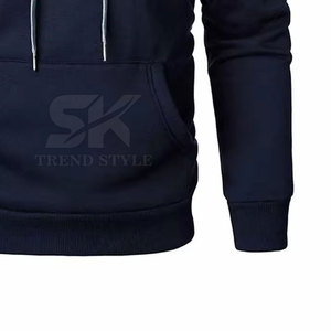 เสื้อฮู้ดดี้ผ้าคอตตอนผสมโพลีเอสเตอร์ ดีไซน์สั่งทำพิเศษ สีตัดต่อเรียบง่าย น้ำหนักเบา คุณภาพเยี่ยม สำหรับผู้ชาย - Product Image 3