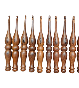 เข็มโครเชต์ไม้พะยูงทำมือ (3.5มม.-16มม.) เข็มโครเชต์ไม้ธรรมชาติ - Product Image 5