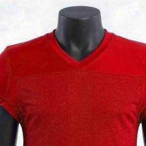 Camiseta de Fútbol Americano Transpirable, Personalizada con el Logotipo del Equipo, Sublimada, Impresa, de Tela de Poliéster Corta, Venta al por Mayor, Ropa Deportiva con Diseño Personalizado - Product Image 3