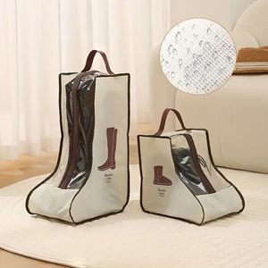 Sacs de rangement multi-usages en PVC durable, résistants à l'humidité et à la poussière, avec fenêtre transparente, design portable et pratique pour le rangement des chaussures et des bottes - Product Image 2