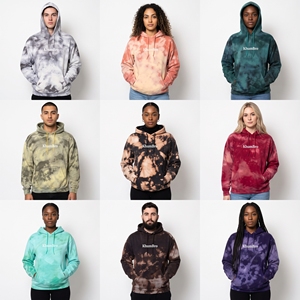 Sweat-shirts à capuche tie-dye respirants 100 % coton pour femmes, en gros |   Collection personnalisée KhumBro - Product Image 6