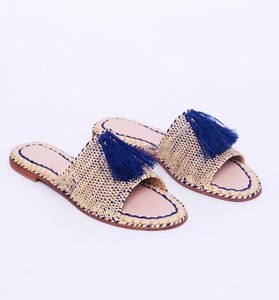 รองเท้าแตะปาล์มสานมือ: พื้นรองเท้าหนังสไตล์โมร็อกโกสไตล์โบฮีเมียน - Product Image 2