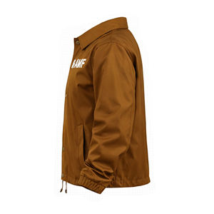 ผู้ผลิตเสื้อแจ็คเก็ต พิมพ์โลโก้ตามสั่ง ด้านหน้าแบบลำลองสำหรับฤดูหนาว ปิดด้วยซิป กันน้ำ ผ้าไนลอน เสื้อกันลมสำหรับโค้ช แบบ unisex - Product Image 4