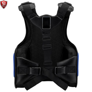 Protector de Pecho para Entrenamiento de Boxeo, Chaleco Protector Ajustable, Forrado en Cuero, Ecológico y Transpirable para Taekwondo, Karate y Ejercicios - Product Image 2