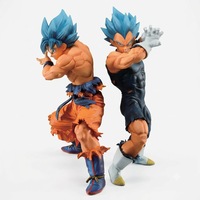 Figura de Acción de Anime de Goku y Vegeta SSGSS, Modelo Coleccionable de PVC