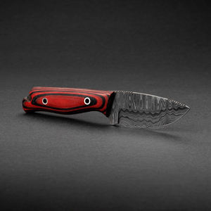 Cuchillo de Caza y Desollador de Acero de Damasco Forjado a Mano con Hoja Fija y Mango G10, ODM OEM, Regalo de Cumpleaños Perfecto para DIY - Product Image 4