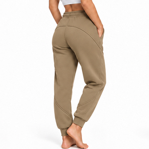 <b>Womens</b> Gym <b>Joggers</b> Cotton <b>Fleece</b> Fabric OEM ODM Private Label Activewear Pants Custom Wholesale Bulk Order Supplier Buyer Orders - Product Image 4