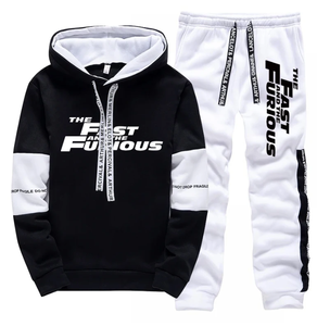 <b>Men</b>’s Hooded Sweatshirt & Sweatpants <b>Set</b> Casual Sports Tracksuit Long Sleeve Hoodie Autumn Winter Comfortable Fashion Active - Product Image 2