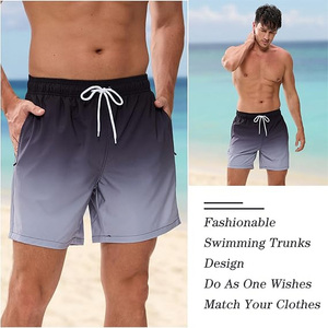 <b>Men</b>’s Quick Dry Printed Swim Shorts Beach Board Shorts Custom Logo Elastic Waist Lightweight Surf Swimming <b>Trunks</b> OEM Wholesale - Product Image 2
