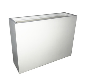 Ensemble de jardinières rectangulaires à plusieurs niveaux en fibre de verre, prêtes à être expédiées, pour jardin extérieur, patio, décoration commerciale - Product Image 2