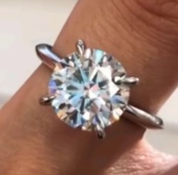 REYES Wholesale Price 925 Sterling <b>Silver</b> GRA Certified Moissanite <b>Solitaire</b> <b>Ring</b> For Women Perfect Engagement Gift Jewelry - Product Image 2