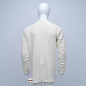 เสื้อสเวตเชิ้ตผู้ชายสีขาว คอกลม แขนยาว แบบถัก สวมใส่สบาย ทรงปกติ สำหรับฤดูใบไม้ร่วง พิมพ์ลายตัวอักษร ออกแบบตามสั่งโดย MRI - Product Image 2