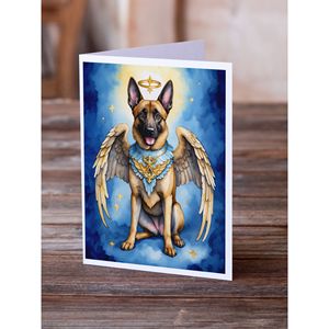 Malinois belge My Angel A7 Taille 5x7 Cartes de vœux fantaisistes Lot de 8 cartes vierges avec enveloppes - Product Image 2