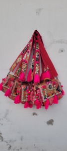 Handmade Vintage Bohemian Banjara <b>Bags</b> Tribal Embroidery Antique Mirror <b>Work</b> Cotton Fabric ZIP Closure-Lady Fashion Shoulder - Product Image 5
