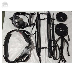 Harnais synthétique de conduite de cheval en PVC en gros ensemble complet pour équestre de haute qualité meilleur vendeur indien - Product Image 1