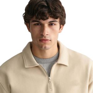 Long Sleeve Quarter <b>Zip</b> Winter <b>Sweatshirt</b> for <b>Men</b> and Women Trendy Casual Fleece Pullover Hoodie 100% Cotton Eco-Friendly - Product Image 3