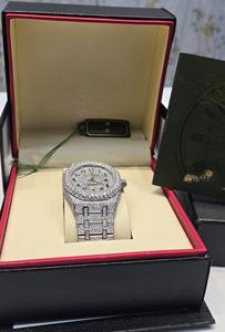 Montre mécanique de luxe en diamant Hip Hop Moissanite VVS1 Bussdown Iced Out Unisexe avec boîte - Product Image 3