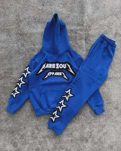 Conjunto de Sudadera y Pantalones Deportivos Personalizados para Hombre, Bordados, Fabricación OEM ODM - Product Image 1