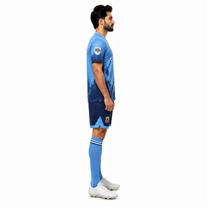 เสื้อฟุตบอลย้อนยุคสำหรับผู้ชาย - โพลีเอสเตอร์รีไซเคิลคุณภาพพรีเมียม พิมพ์ลาย Skyline Velocity - Product Image 3