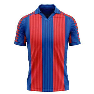 Maillot de football personnalisé avec logo d'équipe, respirant, anti-humidité, manches courtes, pour match et entraînement - Product Image 2