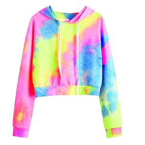 Sudadera Corta de Alta Calidad, Nueva Moda Otoñal para Mujer, Color Sólido, Informal, Cómoda, Hecha en Fábrica - Product Image 6