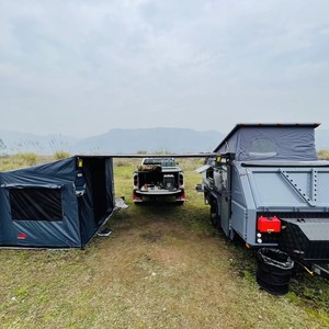 Mini caravane tout-terrain compacte, camping-car mobile avec cuisine et espace de couchage, unité de camping légère pour les voyages - Product Image 5