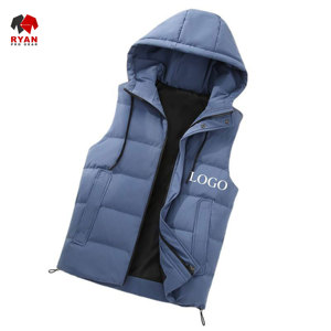 Ryan เสื้อขนเป็ดแบบมีซิปสำหรับผู้ชายเสื้อขนเป็ดมีฮู้ดติดโลโก้ออกแบบได้ตามต้องการ - Product Image 3