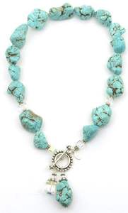 Nouvel Arrivage 2026 – Collier de Perles en Résine Bleu Ciel Tendance pour Femmes et Filles à Prix Abordable – Artisanat en Résine - Product Image 4