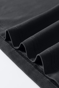 Camiseta Oversize para Hombre con Lavado Mineral y Pedrería, Cuello Redondo, Estilo Vintage con Lavado Ácido, Ajuste Regular, Streetwear, OEM Personalizable - Product Image 2