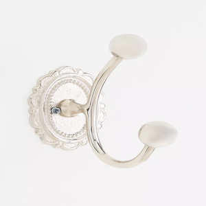 Support mural en métal robuste à double crochet pour salle de bain, cuisine, entrée – Design résistant à la rouille et peu encombrant - Product Image 1