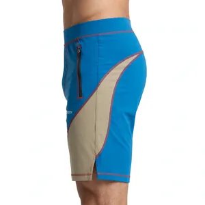 Men's Color Block Board <b>Shorts</b> <b>Nylon</b> Spandex Quick Dry Elastic Waist Swim <b>Shorts</b> - Product Image 5