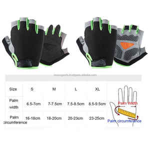 Gant de vélo de route demi-doigt antichoc respirant pour hommes et femmes équipement de vélo gants de cyclisme pour hommes à vendre à bas prix - Product Image 4