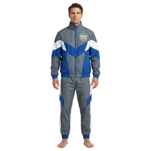 Custom Size Men's Nylon Track Suit Windbreaker <b>Jacket</b> and <b>Short</b> Set - Product Image 5