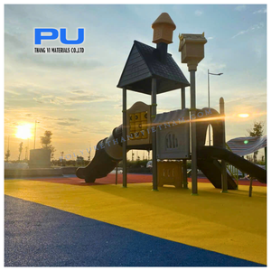 Carpeta de PU de alta calidad para parque infantil adhesivo curado UV gránulos de EPDM poliuretano principal crudo para uso en construcción - Product Image 3