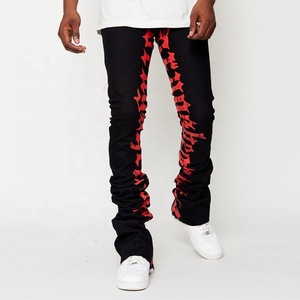 2025 joggeurs empilés pour hommes avec logo personnalisé avec poche pantalon pour homme pantalon de survêtement empilé pantalon de survêtement anti-rides/anti-rides - Product Image 6