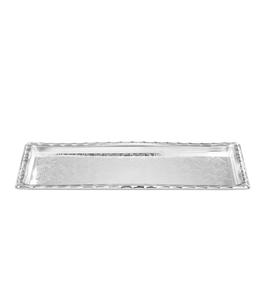 Plateau rectangulaire en verre avec bordure à motif bambou pour le service et la décoration - Product Image 6