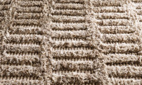 Boho-Stil Handgetufteter Teppich Strukturierter Geometrischer Flächenteppich |   Hochfloriger Moderner Neutraler Teppich für Wohnzimmer und Schlafzimmer