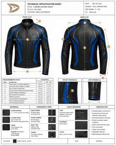 Veste en cuir pour homme, certifiée CE, respirante, perforée, en cuir véritable, avec logo personnalisé, protection renforcée - Product Image 6