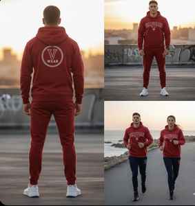 Chándal Elite Valtoran Signature – Felpa de alto rendimiento en azul marino, con tipografía arqueada detallada y logotipo deportivo - Product Image 1