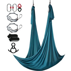 Kit Portatile per Yoga Aereo con Amaca da 11 Metri in Tessuto di Nylon 100gsm e Set Completo di Accessori per Facile Montaggio - Product Image 1
