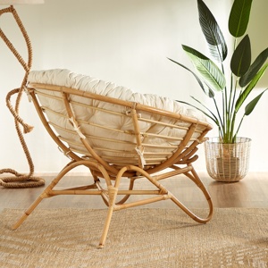 Saucer lounge <b>chair</b> for living room top choice sustainable rattan <b>cane</b> papasan swivel <b>chairs</b> - Product Image 6