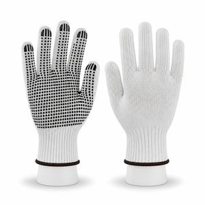 Gants en PVC à points antidérapants, flexibles, légers, confortables, pour applications générales en entrepôt, emballage et travail - Product Image 1