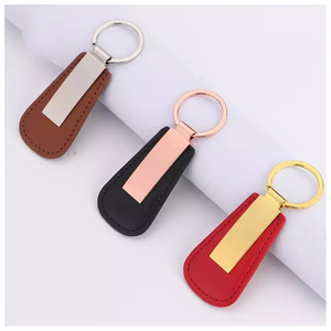 <b>Personalized</b> Laser Engraving Logo Sublimation Blank Faux Leather <b>Key</b> Chain Holder <b>Ring</b> Custom Luxury Car Pu Leather Keychain - Product Image 5
