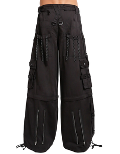 Pantalon de mode gothique unisexe coupe ample streetwear taille ajustable personnalisable 100% coton de haute qualité - Product Image 2