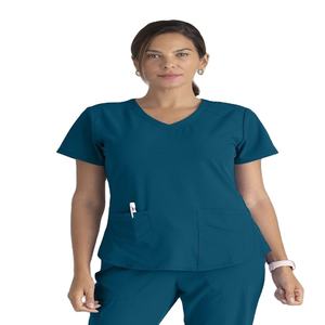 Classique Fit soins infirmiers Scrubs Set personnalisé à la mode Jogging pantalon haut médical Cargo poches grandes tailles usine hôpital uniformes - Product Image 1
