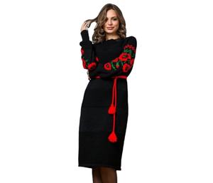 Nuevo vestido de fiesta ucraniano bordado floral Midi Ucrania para mujer - Product Image 1