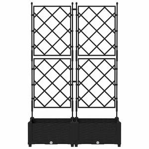 2 unidades de jardinera de acero negro para jardín, 31.50 x 15.75 x 49.41 pulgadas, para vallas, enrejados y portones - Product Image 5