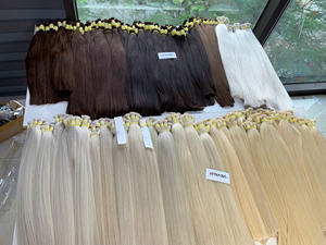 À vendre Extensions de cheveux vierges vietnamiennes cheveux humains crus Double noyade 100 grammes toutes les couleurs prix d'usine en vrac faisceaux - Product Image 5